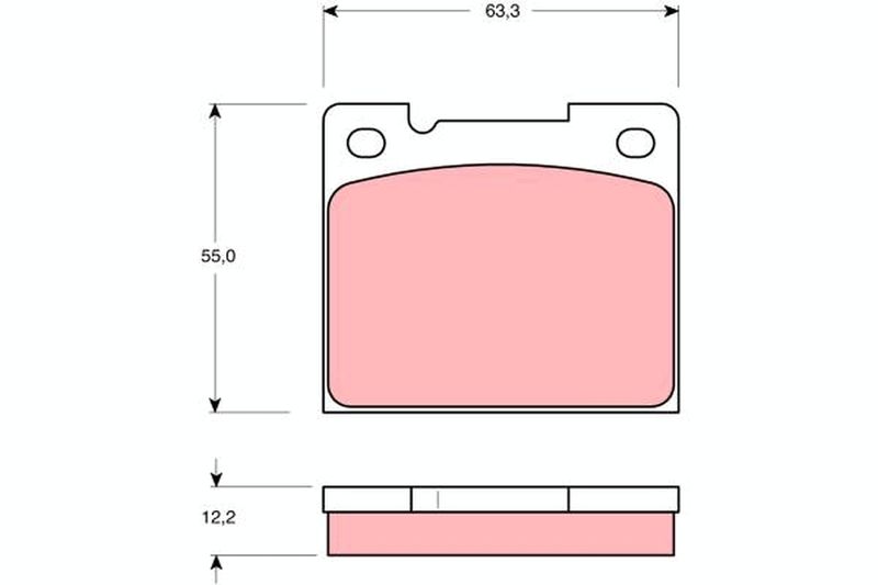 TRW GDB1066 Brake Pad Set, disc brake