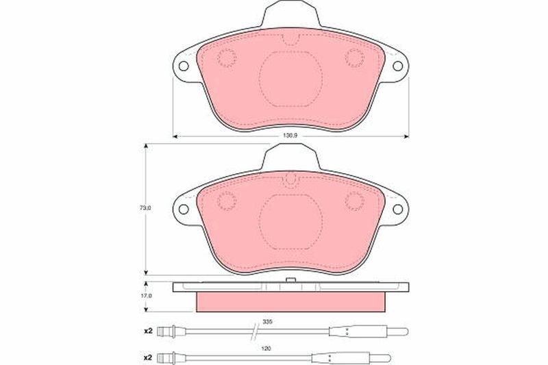 TRW GDB1085 Brake Pad Set, disc brake