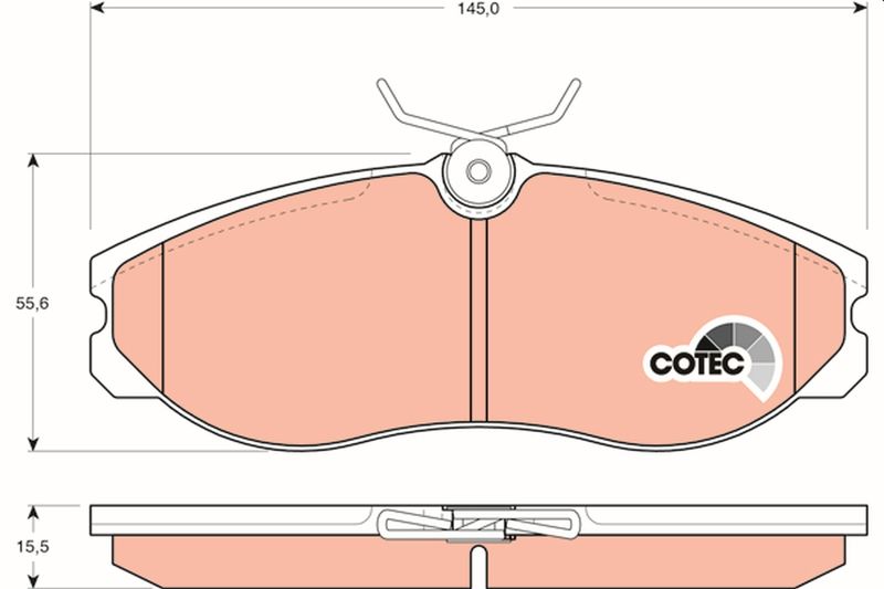 TRW GDB1113 Brake Pad Set, disc brake