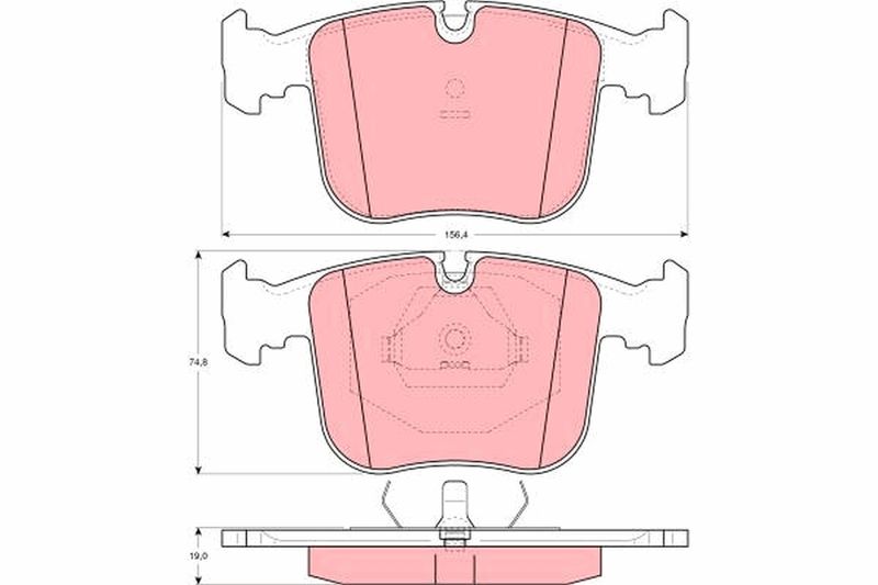 TRW GDB1118 Brake Pad Set, disc brake