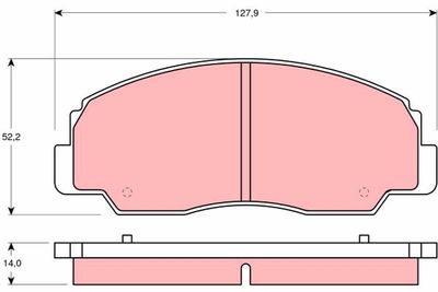 Brake Pad Set, disc brake TRW GDB1134