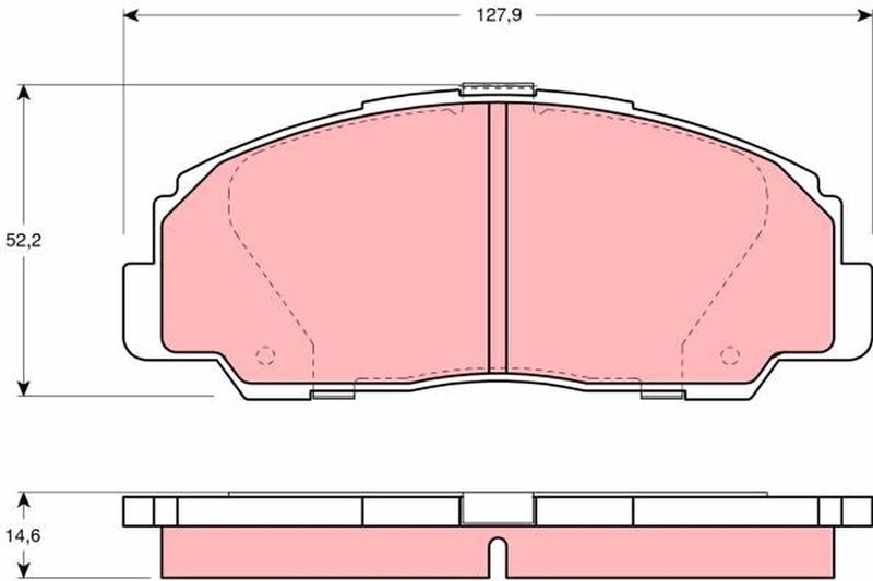 TRW GDB1135 Brake Pad Set, disc brake