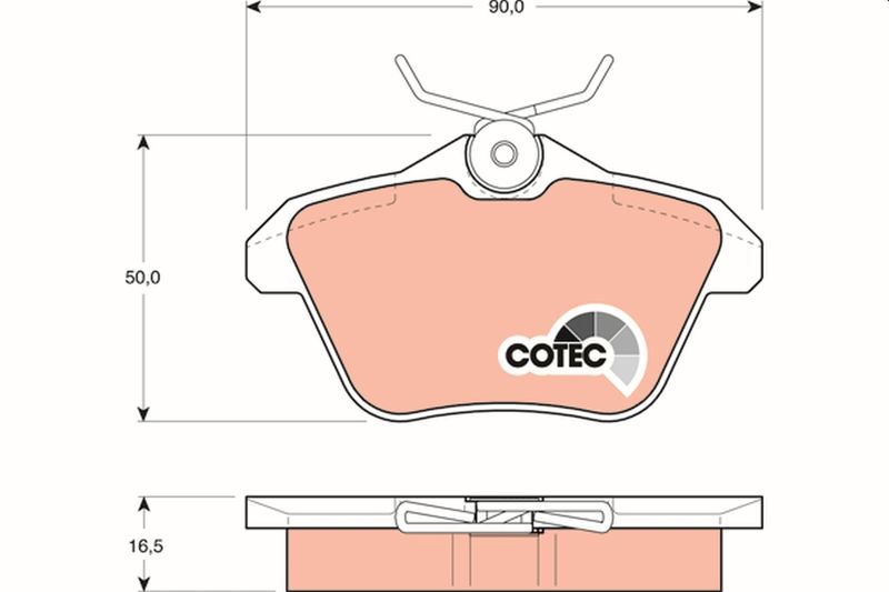 TRW GDB1147 Brake Pad Set, disc brake