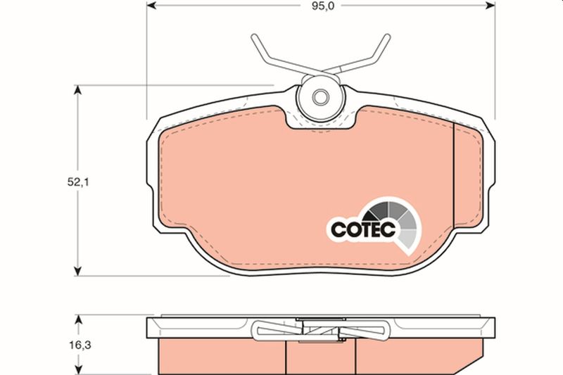 TRW GDB1155 Brake Pad Set, disc brake