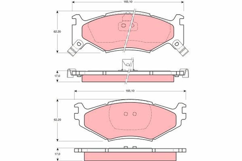 TRW GDB1157 Brake Pad Set, disc brake