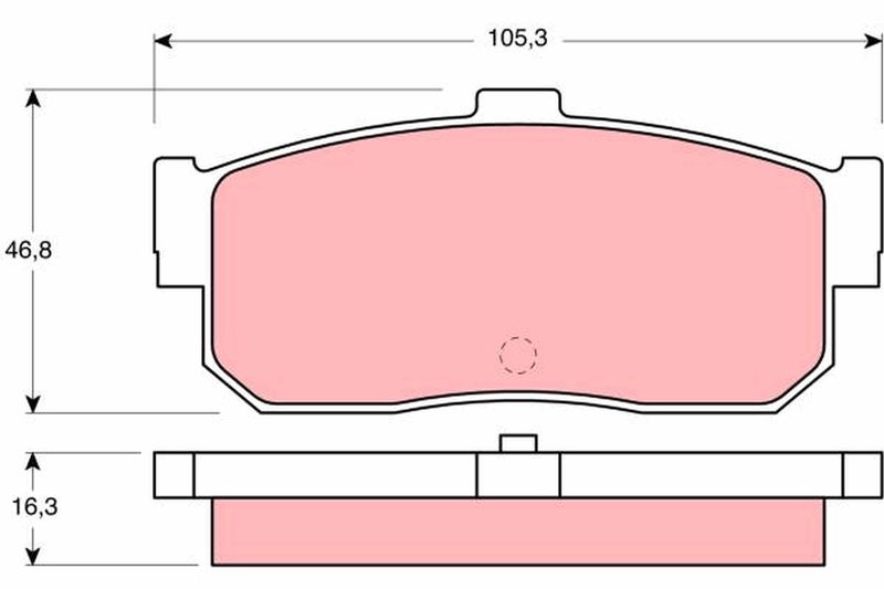TRW GDB1172 Brake Pad Set, disc brake