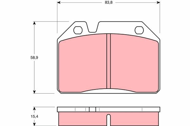 TRW GDB119 Brake Pad Set, disc brake