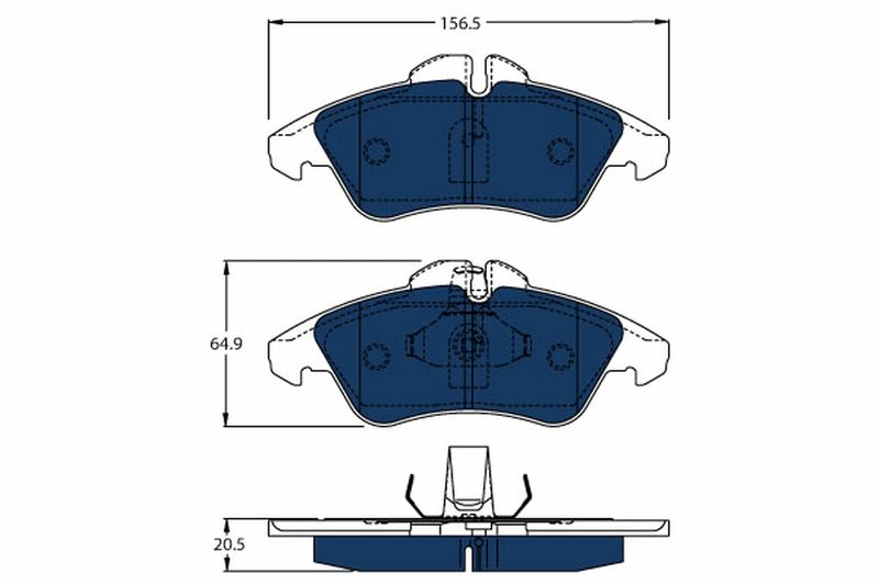 TRW GDB1220BTE Brake Pad Set, disc brake