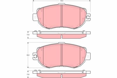 Brake Pad Set, disc brake TRW GDB1241