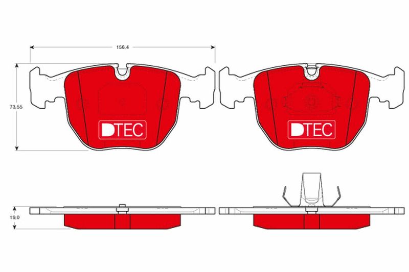 TRW GDB1261DTE Brake Pad Set, disc brake