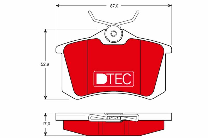 TRW GDB1330DTE Brake Pad Set, disc brake
