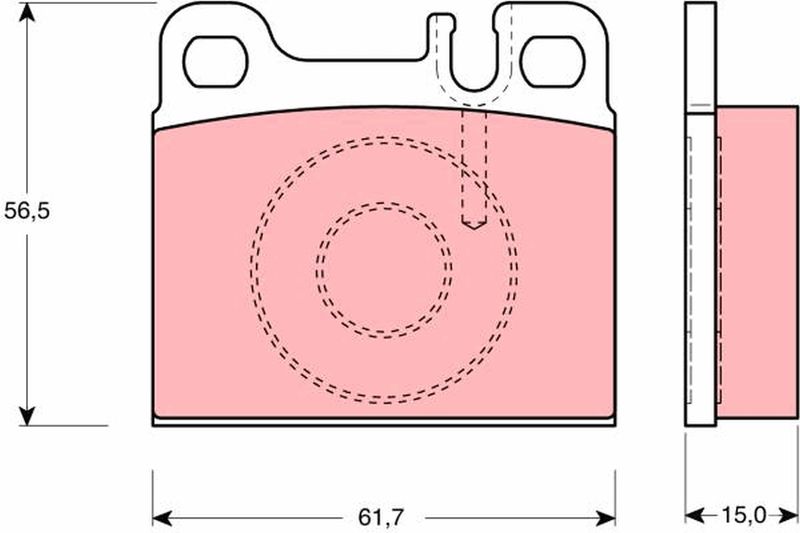 TRW GDB1331 Brake Pad Set, disc brake
