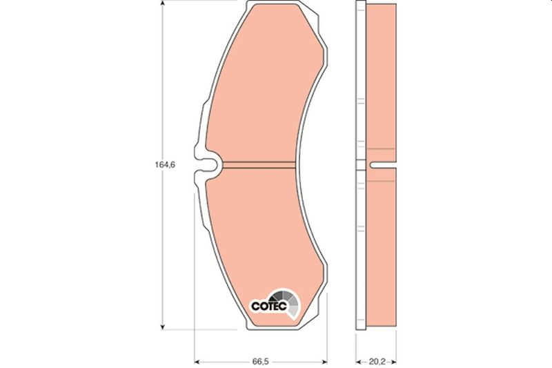 TRW GDB1345 Brake Pad Set, disc brake