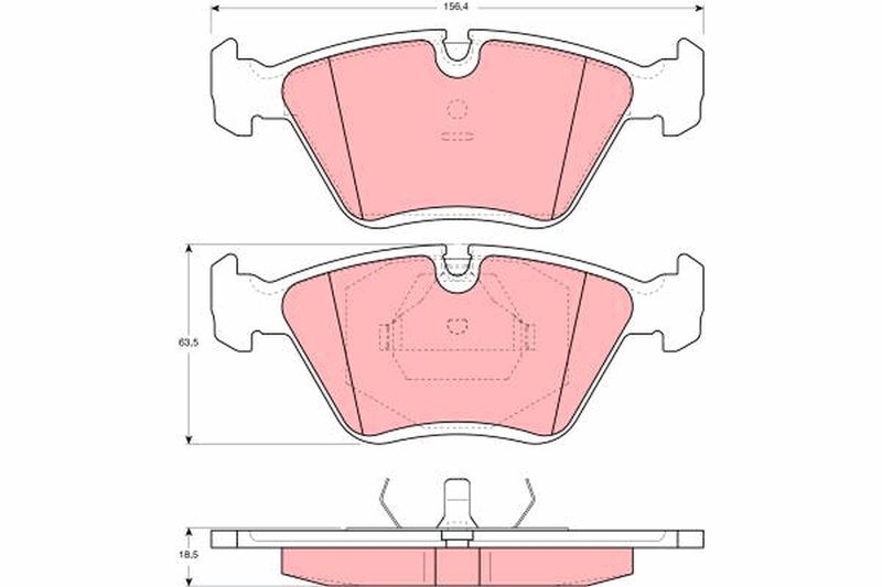 TRW GDB1355 Brake Pad Set, disc brake