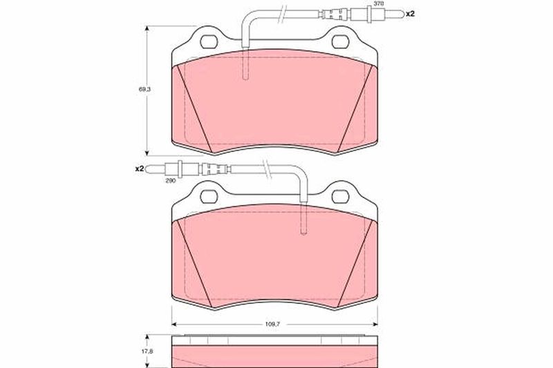 TRW GDB1359 Brake Pad Set, disc brake