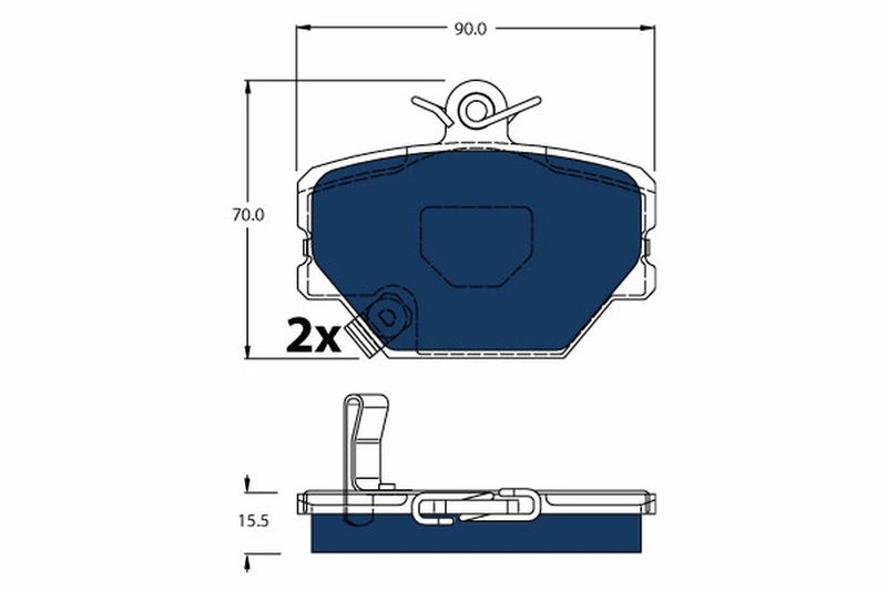 TRW GDB1365BTE Brake Pad Set, disc brake