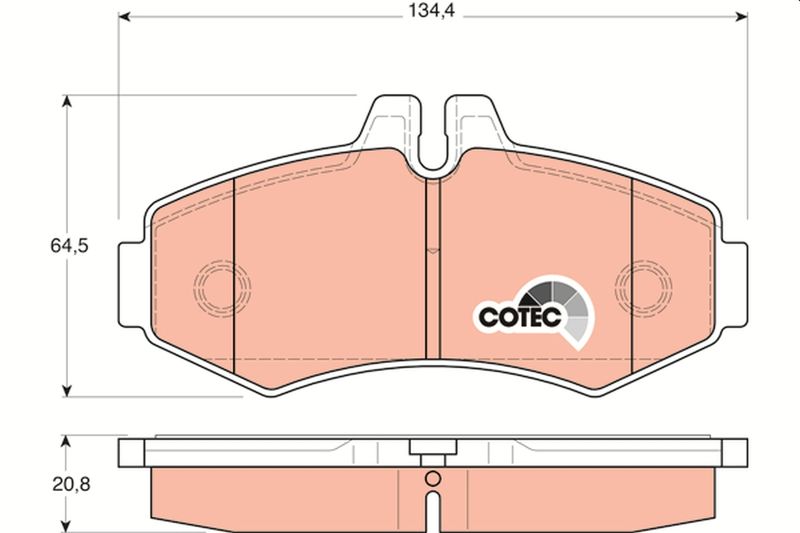 TRW GDB1373 Brake Pad Set, disc brake
