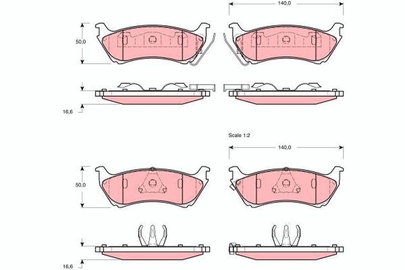 TRW GDB1379 Brake Pad Set, disc brake