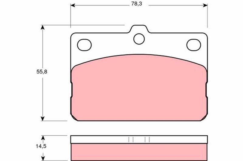 TRW GDB138 Brake Pad Set, disc brake