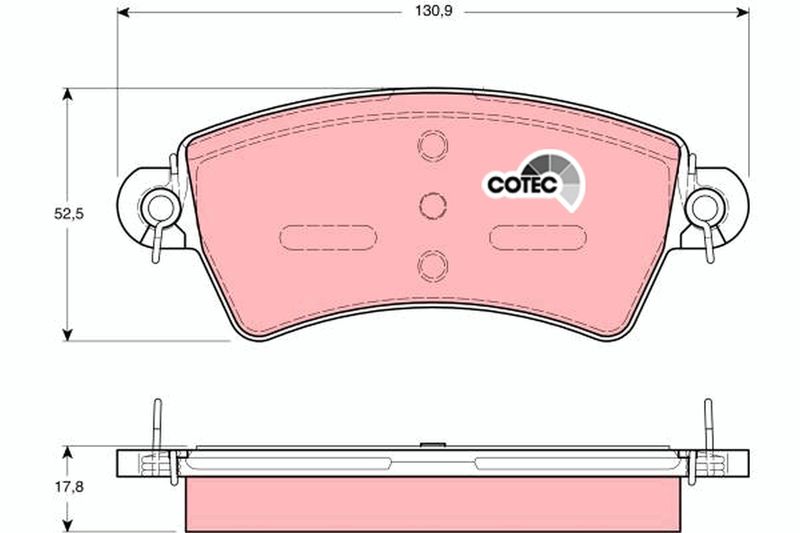 TRW GDB1385 Brake Pad Set, disc brake