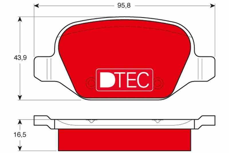 TRW GDB1396DTE Brake Pad Set, disc brake