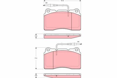 Brake Pad Set, disc brake TRW GDB1431