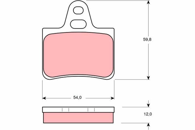 TRW GDB146 Brake Pad Set, disc brake