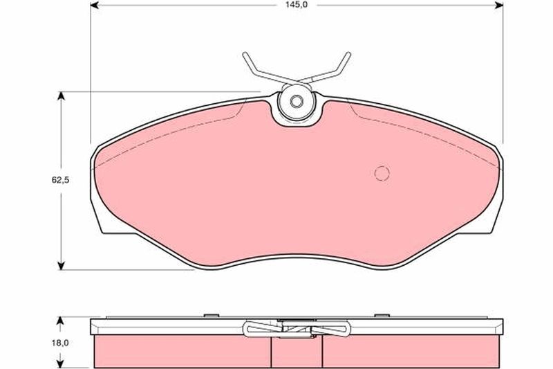 TRW GDB1466 Brake Pad Set, disc brake