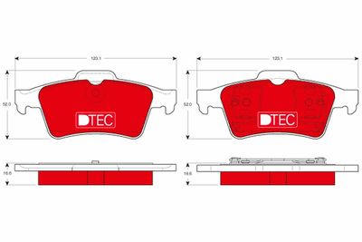 Brake Pad Set, disc brake TRW GDB1469DTE