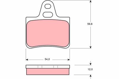 Brake Pad Set, disc brake TRW GDB146