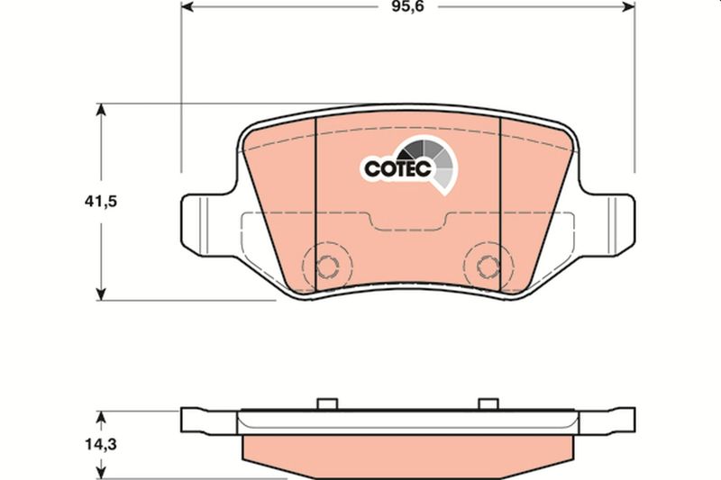 TRW GDB1481 Brake Pad Set, disc brake
