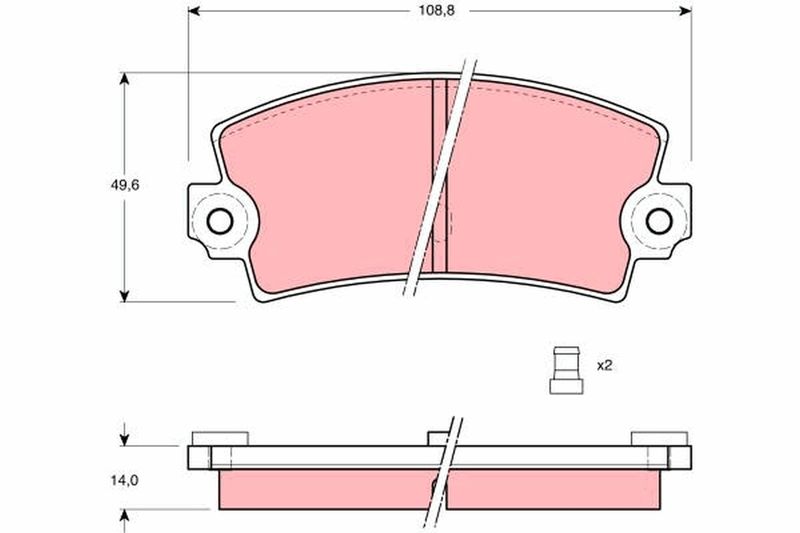 TRW GDB149 Brake Pad Set, disc brake