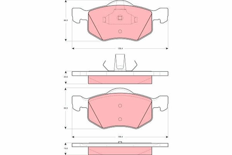 TRW GDB1497 Brake Pad Set, disc brake