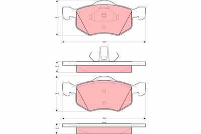 Brake Pad Set, disc brake TRW GDB1497