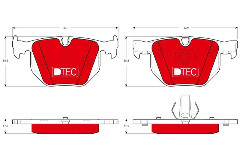 TRW GDB1499DTE Brake Pad Set, disc brake