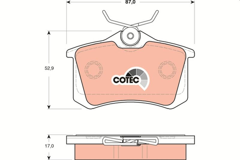 TRW GDB1504 Brake Pad Set, disc brake