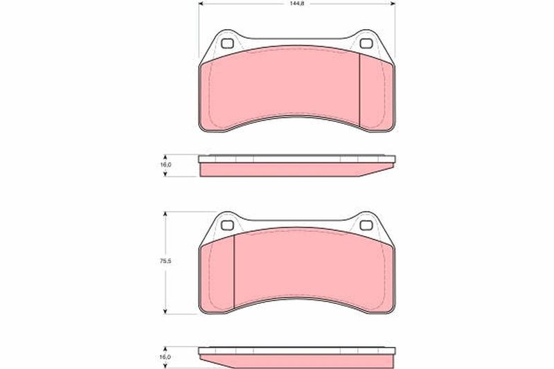 TRW GDB1512 Brake Pad Set, disc brake