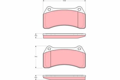 Brake Pad Set, disc brake TRW GDB1512