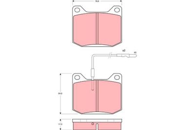 Brake Pad Set, disc brake TRW GDB151