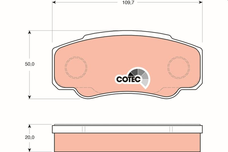 TRW GDB1521 Brake Pad Set, disc brake