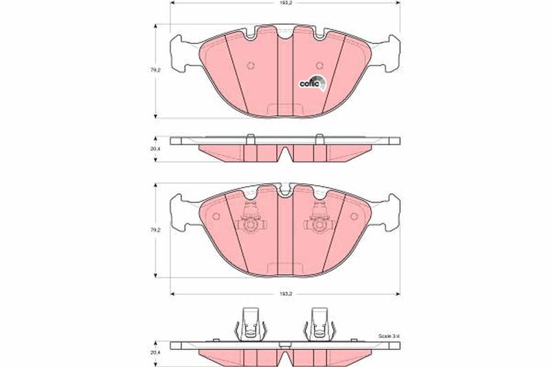 TRW GDB1529 Brake Pad Set, disc brake