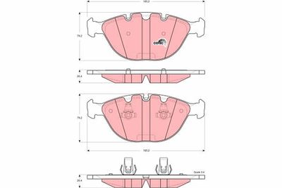 Brake Pad Set, disc brake TRW GDB1529