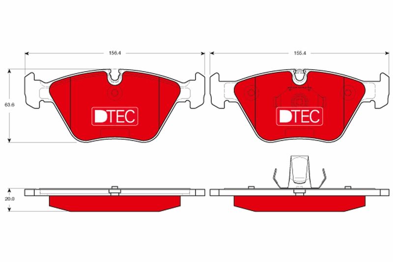 TRW GDB1531DTE Brake Pad Set, disc brake