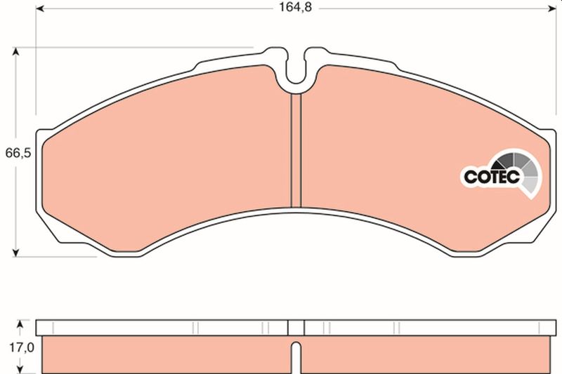 TRW GDB1534 Brake Pad Set, disc brake
