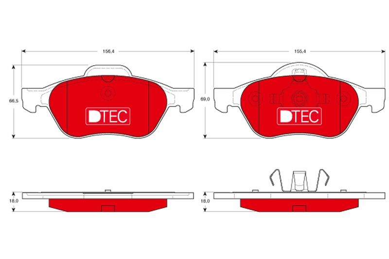 TRW GDB1540DTE Brake Pad Set, disc brake