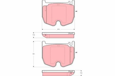 Brake Pad Set, disc brake TRW GDB1541