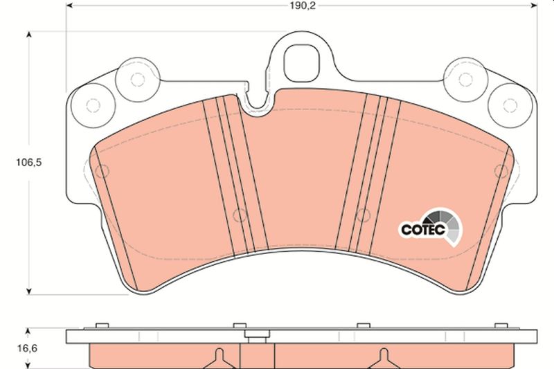 TRW GDB1548 Brake Pad Set, disc brake