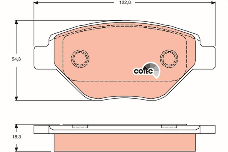 TRW GDB1571 Brake Pad Set, disc brake