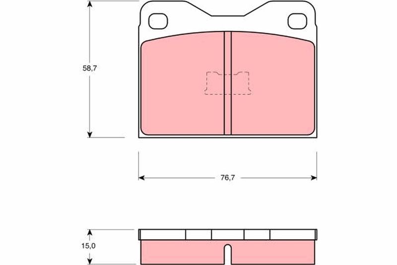 TRW GDB159 Brake Pad Set, disc brake