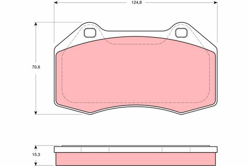TRW GDB1606 Brake Pad Set, disc brake